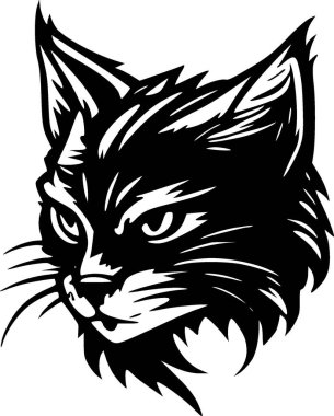 Wildcat - yüksek kaliteli vektör logosu - t-shirt grafiği için ideal vektör çizimi