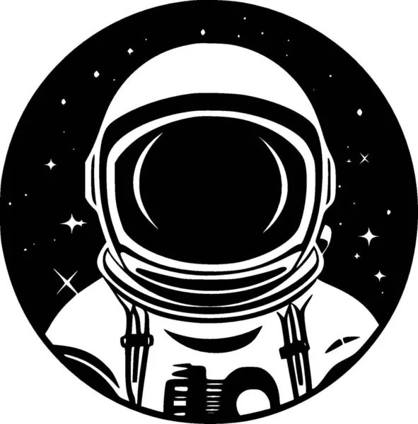 stock vector Astronaut - minimalist and simple silhouette - vector illustration