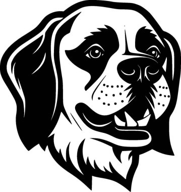 Köpek - yüksek kaliteli vektör logosu - t-shirt grafiği için ideal vektör çizimi