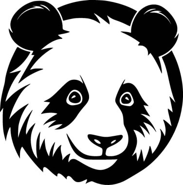 Panda - yüksek kaliteli vektör logosu - t-shirt grafiği için ideal vektör çizimi