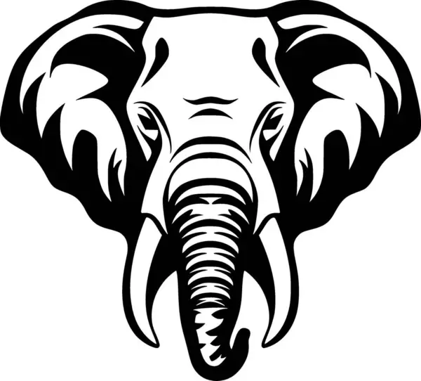 Elephant High Quality Vector Logo Vector Illustration Ideal Shirt Graphic — Stock Vector