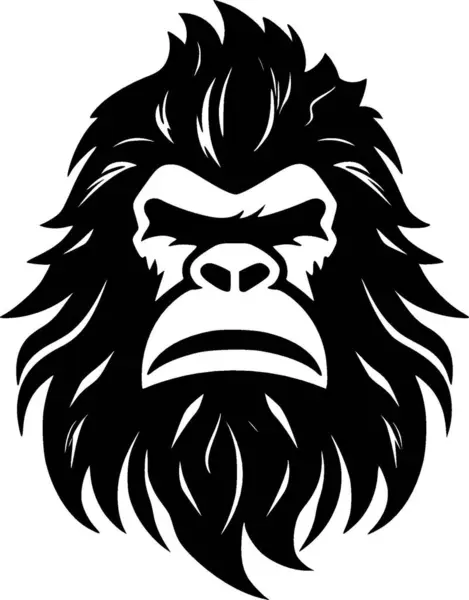 Bigfoot Minimalistisk Fladt Logo Vektorillustration – Stock-vektor