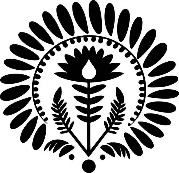 Boho Minimalistinen Tasainen Logo Vektorikuvaus — vektorikuva