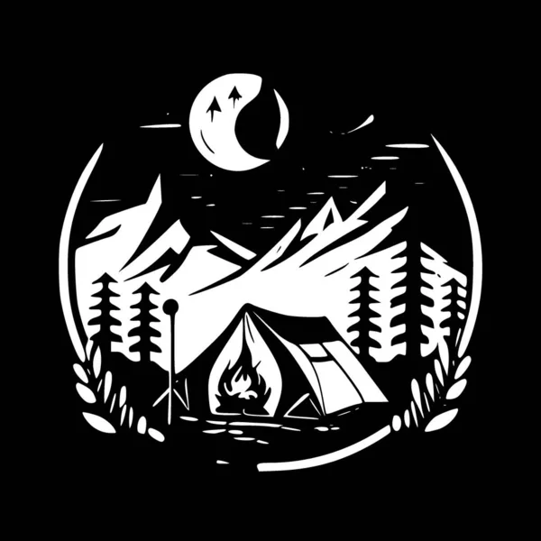Camping Høj Kvalitet Vektor Logo Vektor Illustration Ideel Til Shirt – Stock-vektor