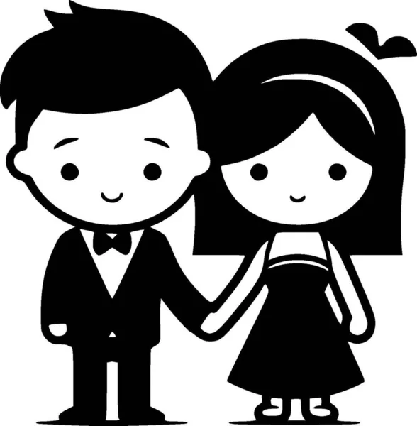Casamento Logotipo Vetor Alta Qualidade Ilustração Vetorial Ideal Para Gráfico — Vetor de Stock