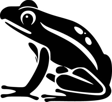 Kurbağa - yüksek kaliteli vektör logosu - t-shirt grafiği için ideal vektör illüstrasyonu