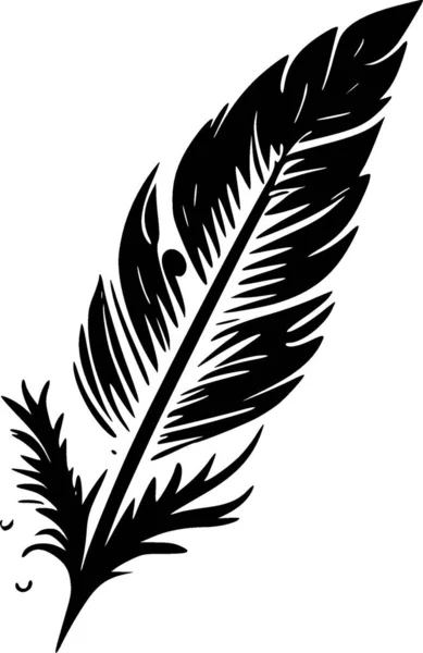 Feathers Korkealaatuinen Vektori Logo Vektori Kuva Ihanteellinen Paita Graafinen — vektorikuva