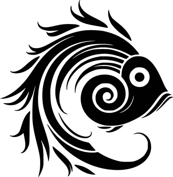 Fisk Høj Kvalitet Vektor Logo Vektor Illustration Ideel Til Shirt – Stock-vektor