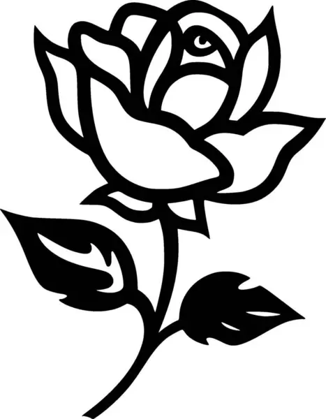 Цветок Минималистский Плоский Логотип Векторная Иллюстрация — стоковый вектор