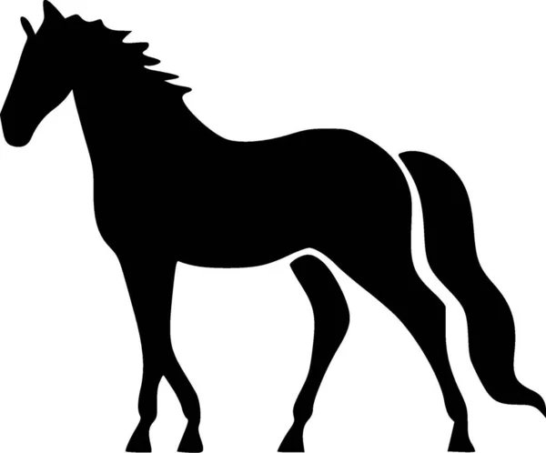 Лошадь Векторный Логотип Высокого Качества Векторная Иллюстрация Идеальна Графики Футболки — стоковый вектор