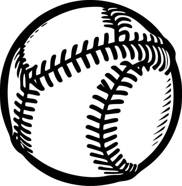 Бейсбол Векторный Логотип Высокого Качества Векторная Иллюстрация Идеальна Графики Футболок — стоковый вектор