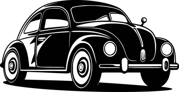 Αυτοκίνητο Ασπρόμαυρη Διανυσματική Απεικόνιση — Διανυσματικό Αρχείο