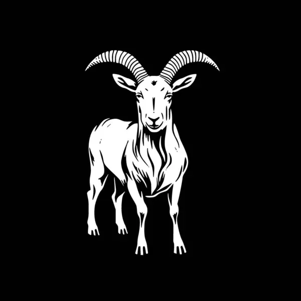 Goat Υψηλής Ποιότητας Vector Logo Διανυσματική Απεικόνιση Ιδανικό Για Shirt — Διανυσματικό Αρχείο