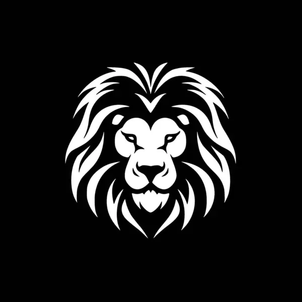 Lion Minimalistické Ploché Logo Vektorová Ilustrace — Stockový vektor