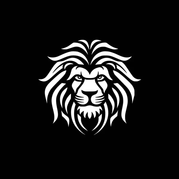 stock vector Lion - black and white vector illustration