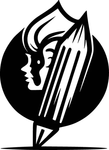 Retro Minimalistinen Tasainen Logo Vektorikuvaus — vektorikuva
