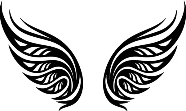 Siivet Korkealaatuinen Vektori Logo Vektori Kuva Ihanteellinen Paita Graafinen — vektorikuva