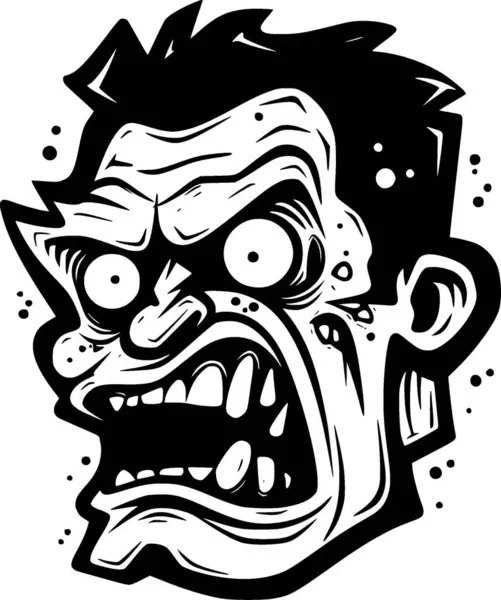 Zombie 高品質のベクターロゴ Tシャツグラフィックに最適なベクターイラスト — ストックベクタ