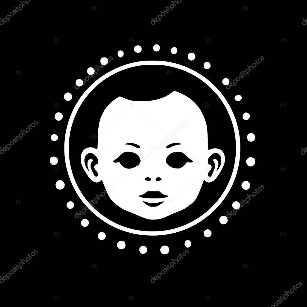 Baby - minimalist and flat logo - vector illustration