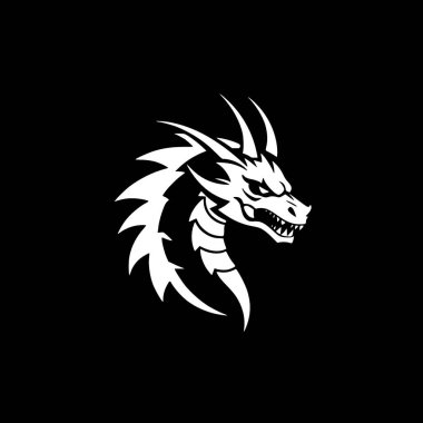 Dragon - yüksek kalite vektör logosu - t-shirt grafiği için ideal vektör çizimi