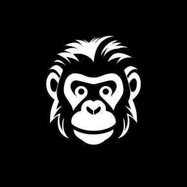 Maymun - yüksek kaliteli vektör logosu - t-shirt grafiği için ideal vektör çizimi