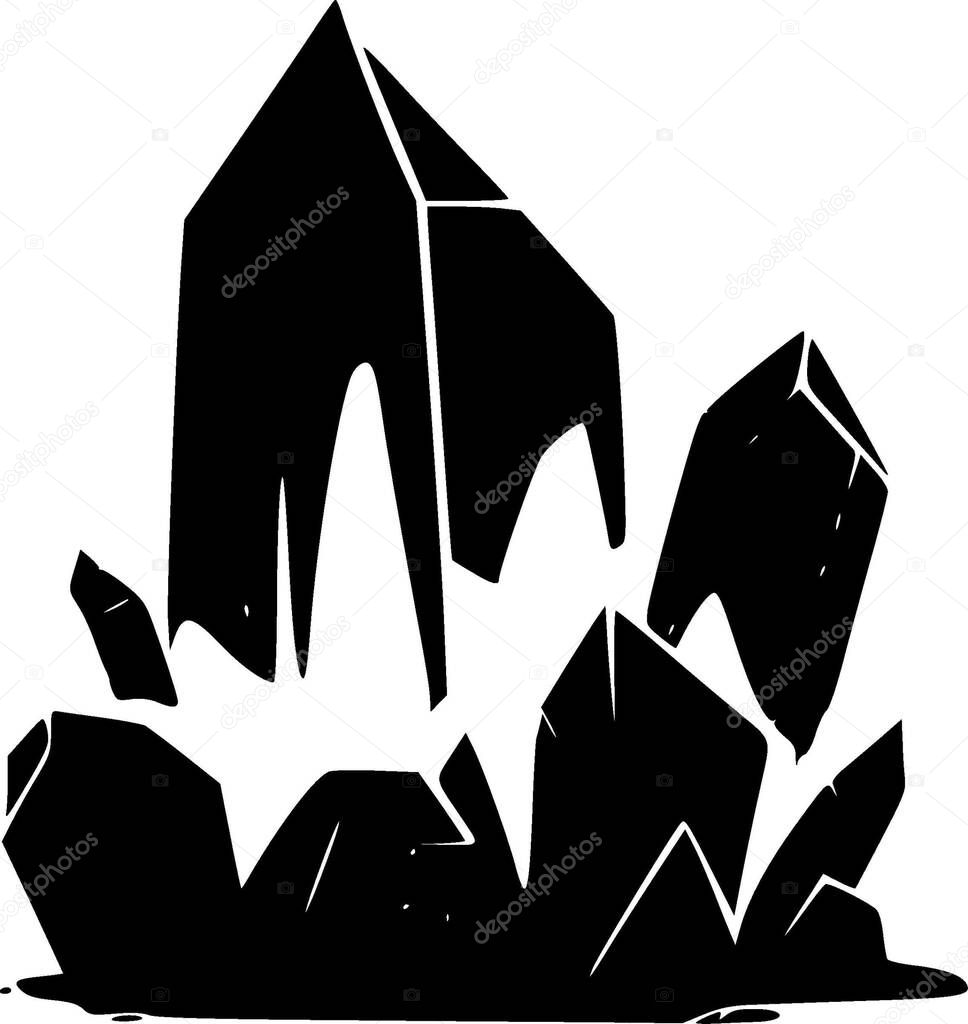 Crystals - high quality vector logo - vector illustration ideal for t-shirt graphic