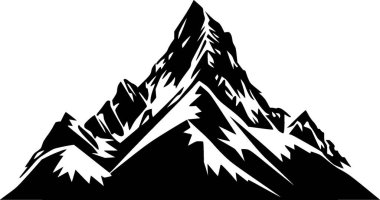 Dağlar - yüksek kaliteli vektör logosu - t-shirt grafiği için ideal vektör çizimi