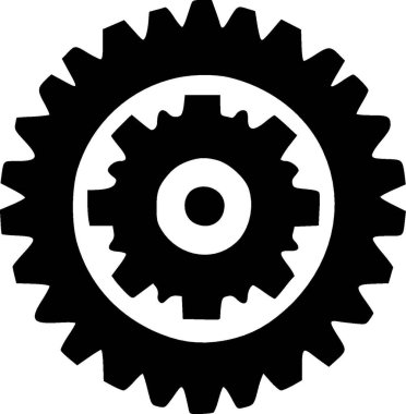 Gear - yüksek kaliteli vektör logosu - t-shirt grafiği için ideal vektör çizimi