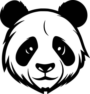 Panda - yüksek kaliteli vektör logosu - t-shirt grafiği için ideal vektör çizimi