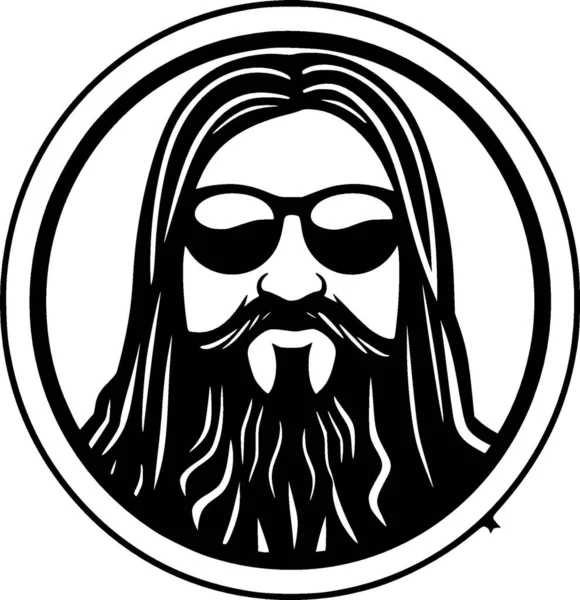 Hippy Logotipo Vectorial Alta Calidad Ilustración Vectorial Ideal Para Gráfico — Vector de stock