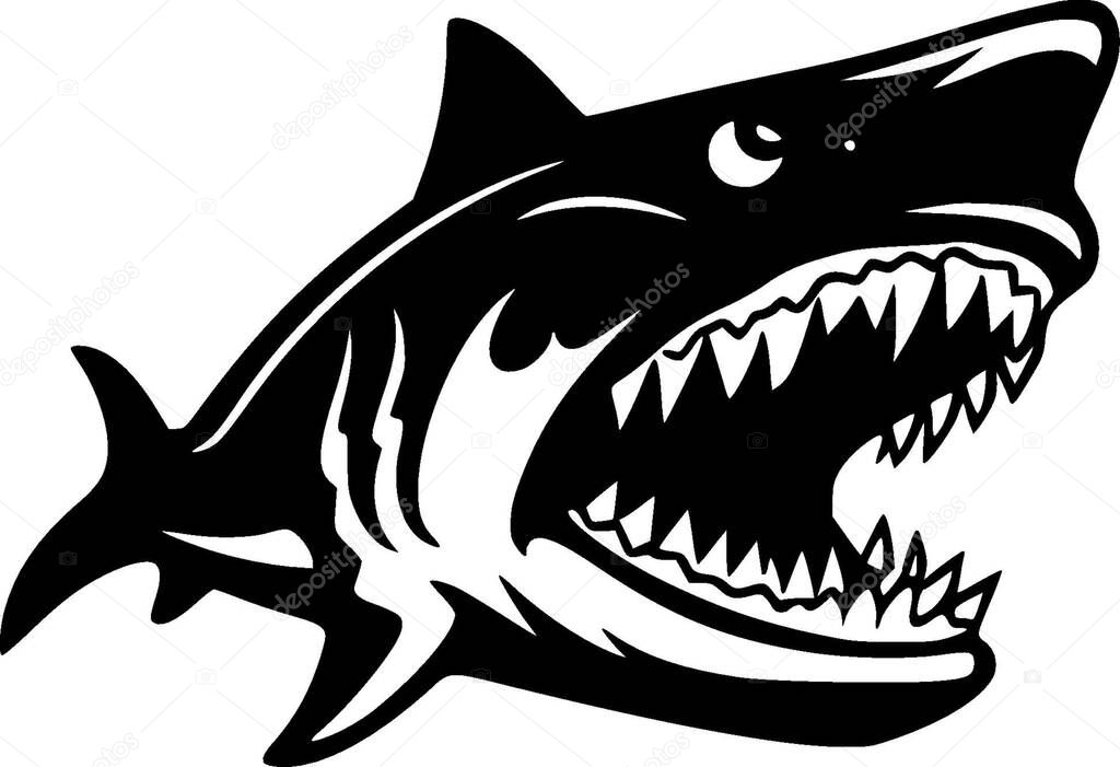 Shark - high quality vector logo - vector illustration ideal for t-shirt graphic