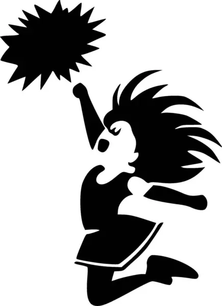 Cheer Minimalistisk Fladt Logo Vektorillustration – Stock-vektor