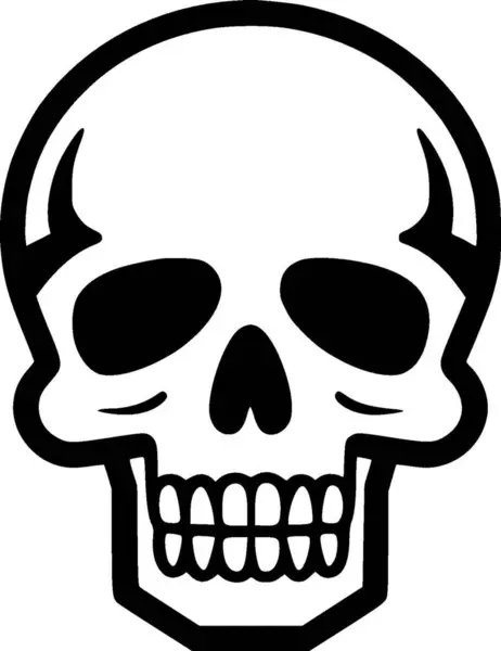 Skull Høj Kvalitet Vektor Logo Vektor Illustration Ideel Til Shirt – Stock-vektor