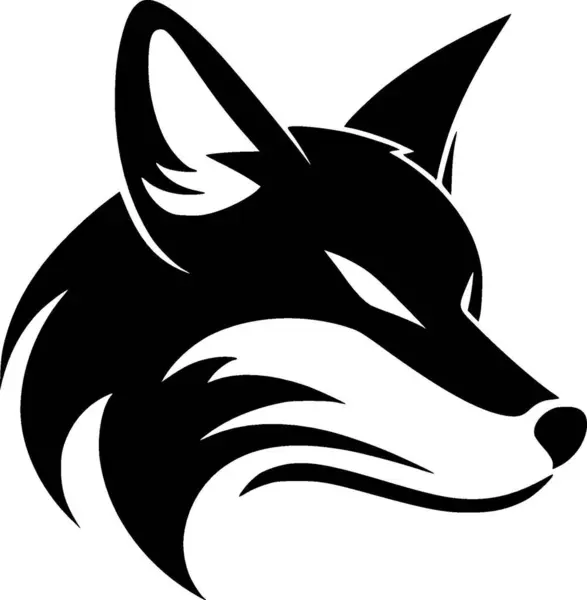Fox Minimalistinen Tasainen Logo Vektorikuvaus — vektorikuva