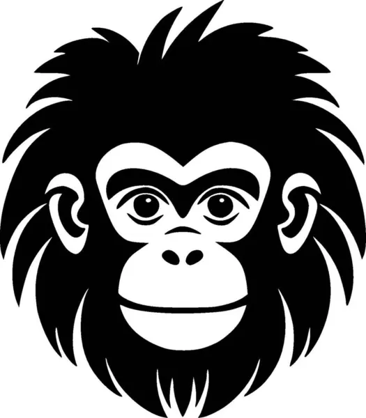 Opice Vysoce Kvalitní Vektorové Logo Vektorová Ilustrace Ideální Pro Grafiku — Stockový vektor