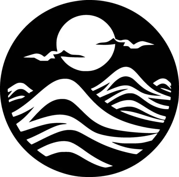 Ocean Høj Kvalitet Vektor Logo Vektor Illustration Ideel Til Shirt – Stock-vektor
