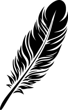Feather - high quality vector logo - vector illustration ideal for t-shirt graphic clipart