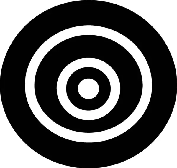 Cirkel Minimalistisk Fladt Logo Vektorillustration – Stock-vektor