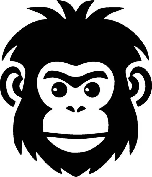 Μαϊμού Υψηλής Ποιότητας Vector Logo Διανυσματική Απεικόνιση Ιδανικό Για Shirt — Διανυσματικό Αρχείο