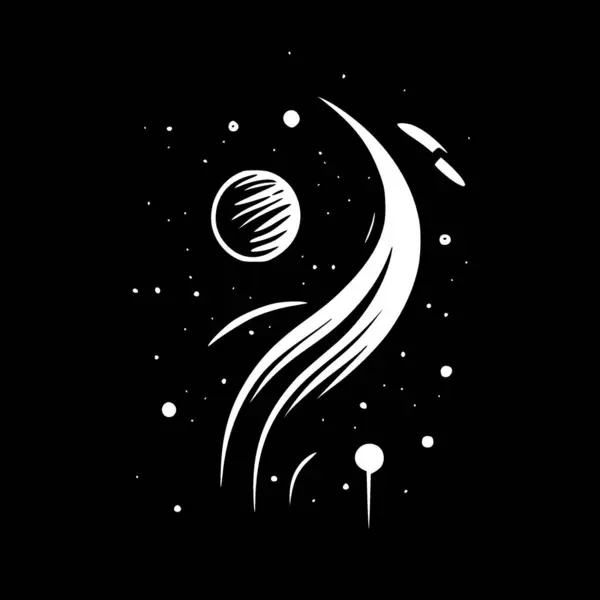 Space Korkealaatuinen Vektori Logo Vektori Kuva Ihanteellinen Paita Graafinen — vektorikuva