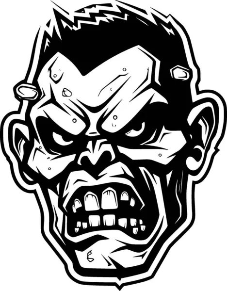 Zombie High Quality Vector Logo Vector Illustration Ideal Shirt Graphic — 图库矢量图片
