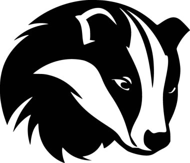 Badger - yüksek kaliteli vektör logosu - t-shirt grafiği için ideal vektör illüstrasyonu