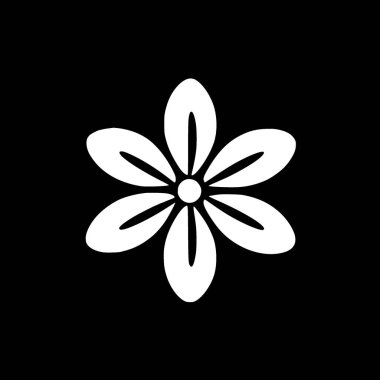 Daisy - minimalist ve düz logo - vektör illüstrasyonu