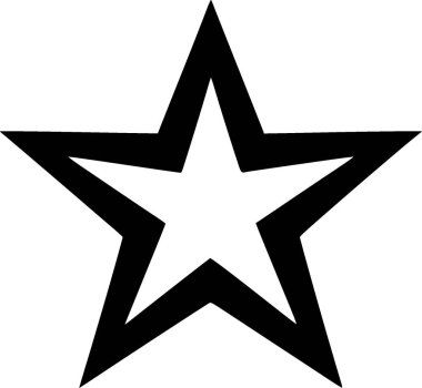 Stars - minimalist and flat logo - vector illustration clipart