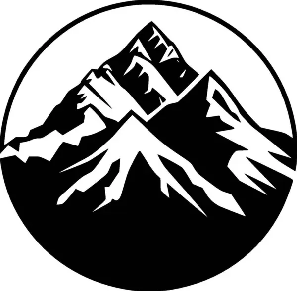 Βουνό Μινιμαλιστική Και Απλή Σιλουέτα Διανυσματική Απεικόνιση — Διανυσματικό Αρχείο