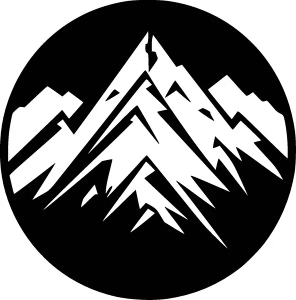 Bjergkæde Høj Kvalitet Vektor Logo Vektor Illustration Ideel Til Shirt – Stock-vektor