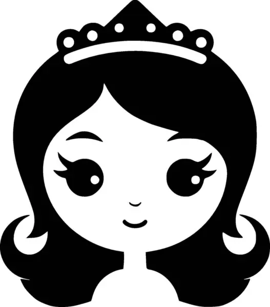 Prinsesse Høj Kvalitet Vektor Logo Vektor Illustration Ideel Til Shirt – Stock-vektor