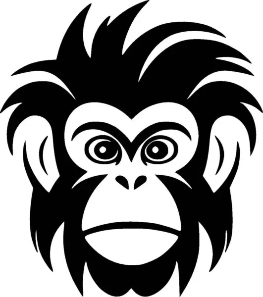 Monkey Hög Kvalitet Vektor Logotyp Vektor Illustration Idealisk För Shirt — Stock vektor