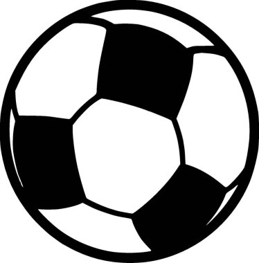 Futbol - minimalist ve düz logo - vektör illüstrasyonu