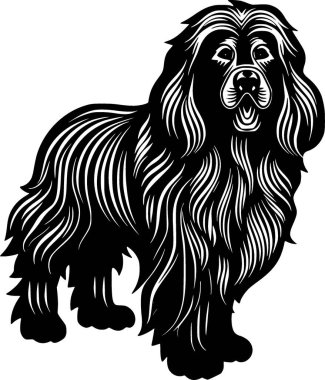 Leonberger - yüksek kaliteli vektör logosu - t-shirt grafiği için ideal vektör çizimi